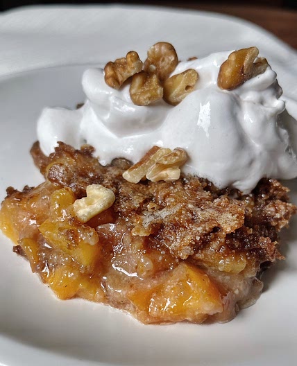 Fresh Peach Dump Cake
