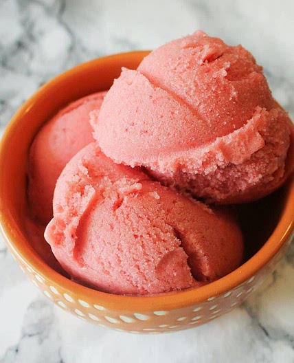 Strawberry Banana Sorbet Recipe