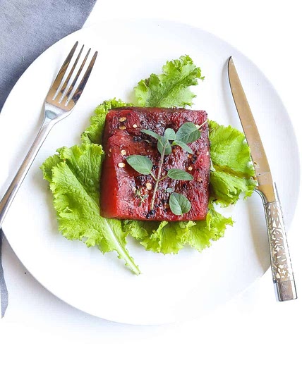 Watermelon Steak Salad