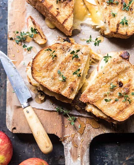 Honey Apple Cheddar and Bacon Panini