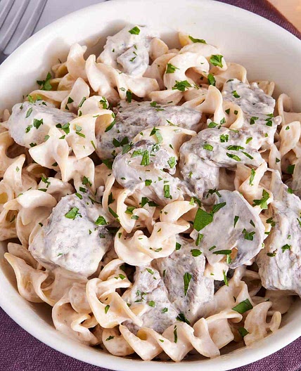 Beef Stroganoff for Instant Pot