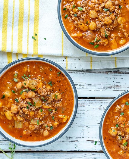 Cozy up with this Moroccan Spiced Turkey Soup!