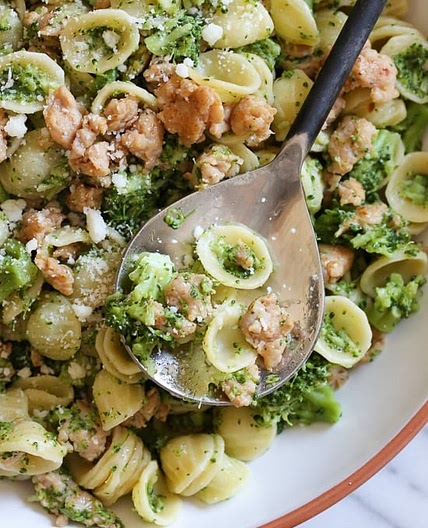 Orecchiette Pasta with Chicken Sausage and Broccoli