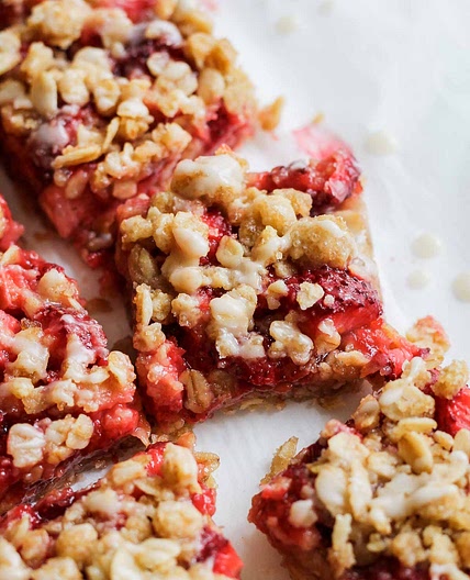 Strawberry Crumble Bars