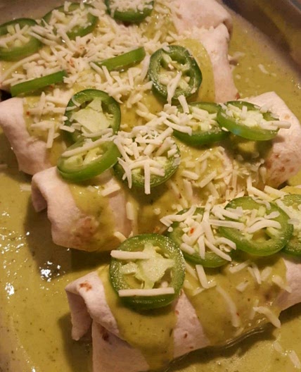Jalapeño Cream Cheese Chicken Enchiladas