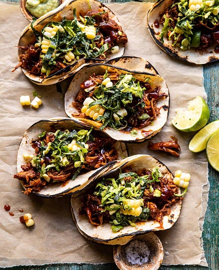 Instant Pot BBQ Beer Pulled Chicken Tacos