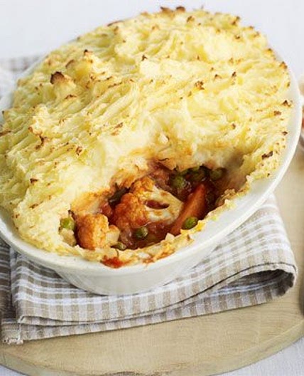 Winter vegetable pie
