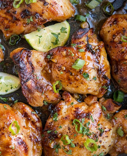 Asian Baked Boneless Chicken Thighs