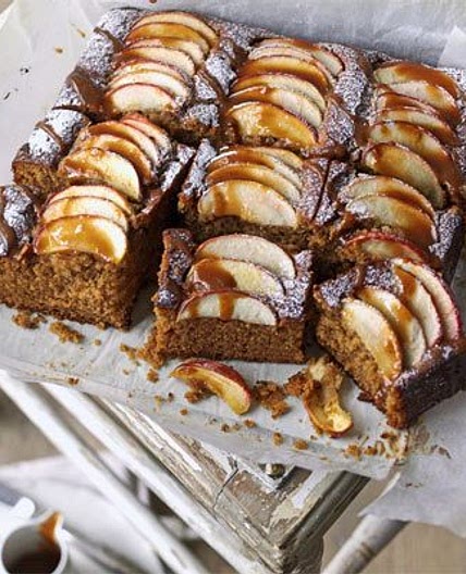 Spiced toffee apple cake