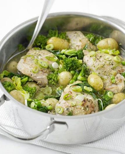 Spring chicken in a pot