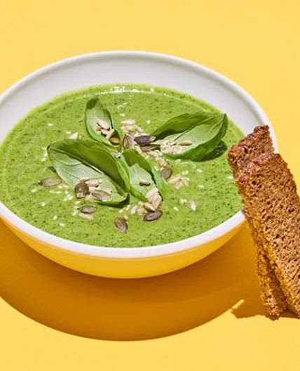Courgette, leek & goat’s cheese soup