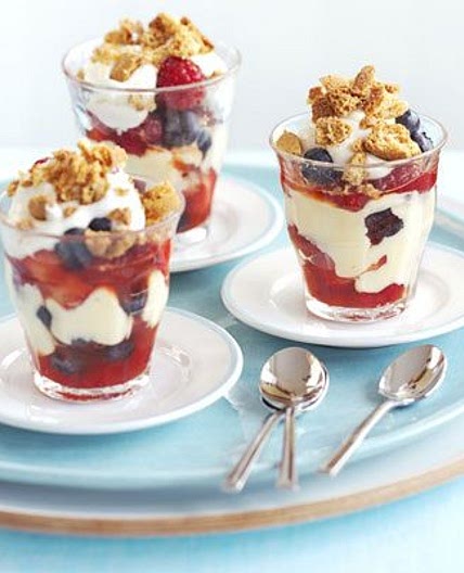 Berry crumble pots