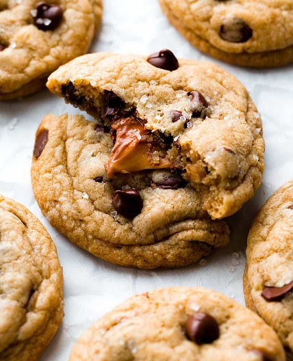Salted Caramel Chocolate Chip Cookies