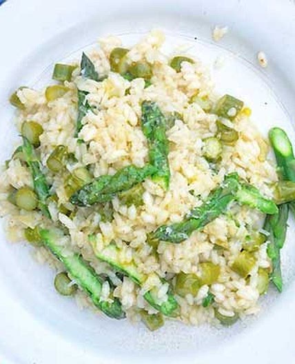 Asparagus risotto