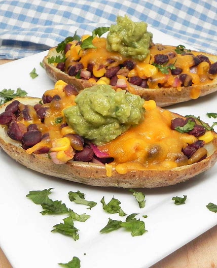 Vegetarian Southwestern Potato Skins