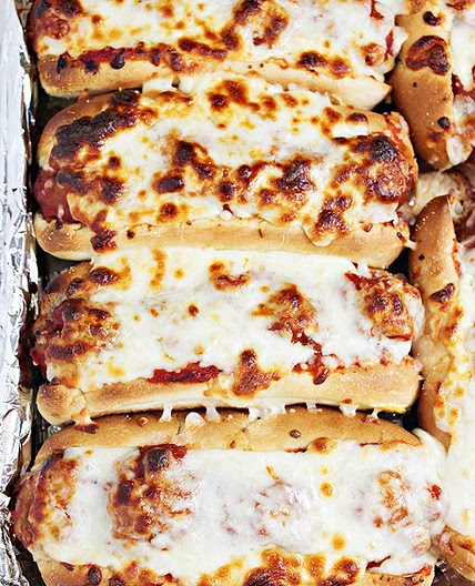 Oven Baked Meatball Sandwiches