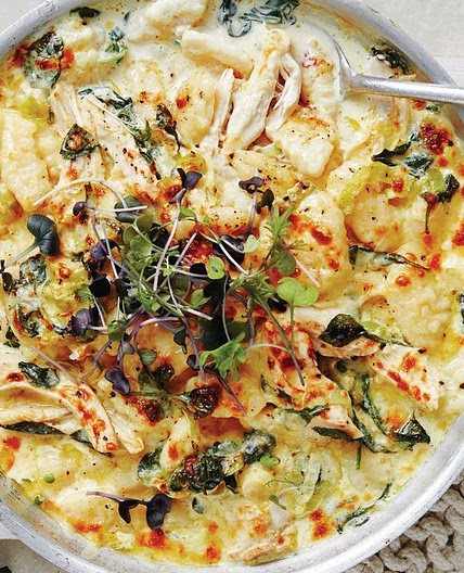 Creamy chicken gnocchi bake recipe