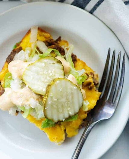 Keto Big Mac Casserole