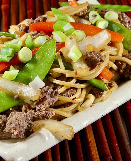 Ground Beef Lo Mein