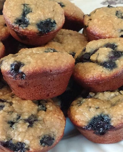 Banana Blueberry Almond Flour Muffins (Gluten-Free)