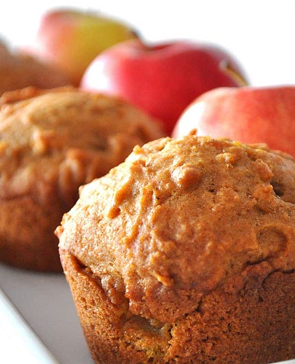 Pumpkin Apple Streusel Muffins