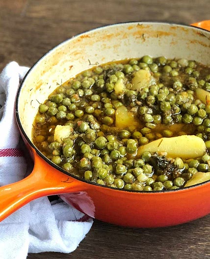 Arakas Latheros (Greek Peas with Tomato and Dill)