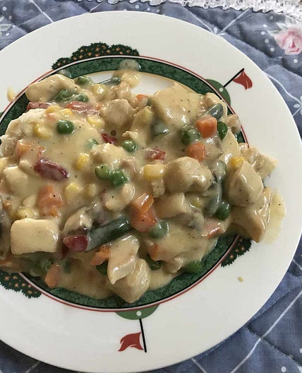 Easy Skillet Chicken à la King