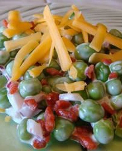 Bacon Ranch Pea Salad