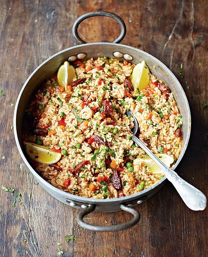 Chicken & chorizo paella