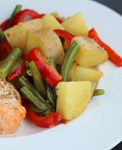 Warm Green Bean and Potato Salad with Goat Cheese