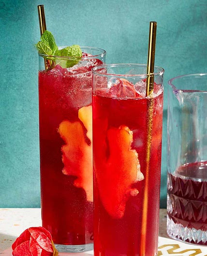 Ginger-Hibiscus Sparkler