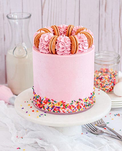 Gluten-Free Funfetti Layer Cake (Dairy-Free)