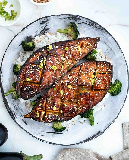 Miso-glazed Aubergine (Nasu Dengaku)