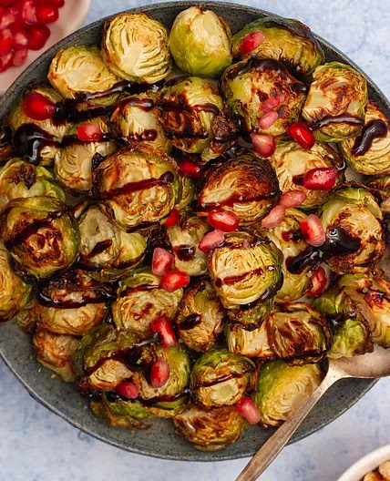 Maple Balsamic Brussels Sprouts
