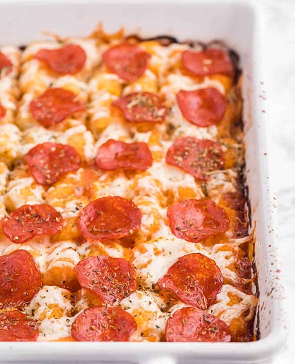 Pizza Tater Tot Casserole