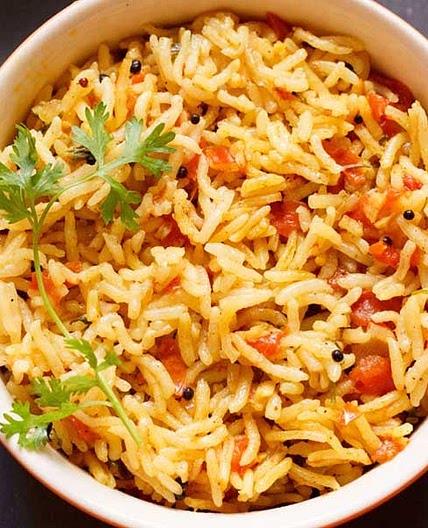 Tomato Rice Recipe (South Indian Thakkali Sadam)
