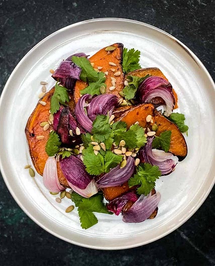 Roasted Spiced Pumpkin Salad Recipe