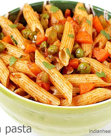 Masala Pasta Recipe (Indian Style Pasta)