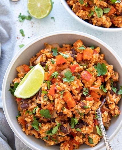 Mexican Ground Turkey Bowl