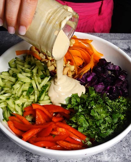 Rainbow Cabbage Salad Recipe