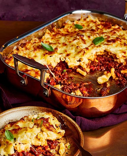 Macaroni cheese lasagne