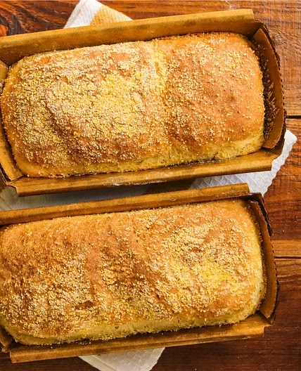 No Knead English Muffin Bread