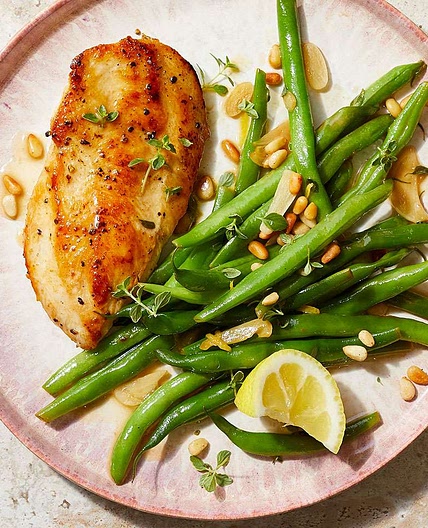 Lemon-Garlic Chicken with Green Beans