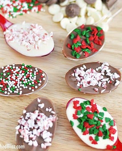 Christmas Chocolate Spoons