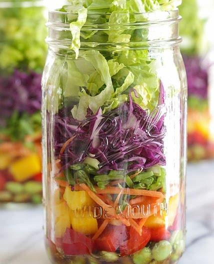 Asian Chopped Salad with Sesame Soy Vinaigrette (In a Jar)