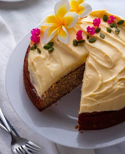 Banana Cake with Cream Cheese Frosting