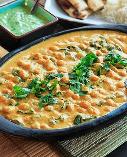 Chickpea, Coconut, and Cashew Curry Recipe