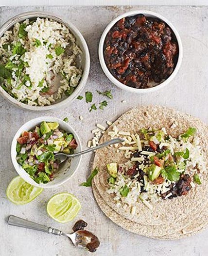 Black bean burritos