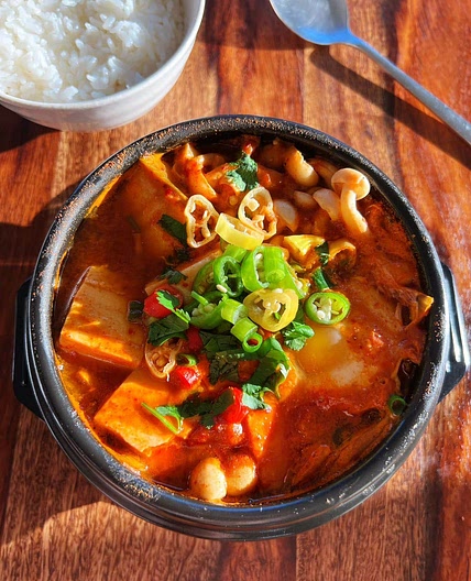 Kimchi Tofu Soup (Meal-for-one Recipe)