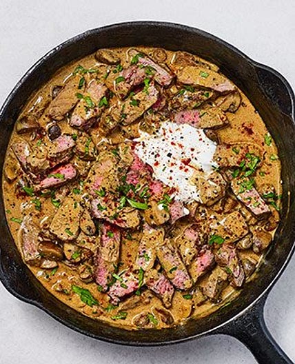 Next level beef stroganoff